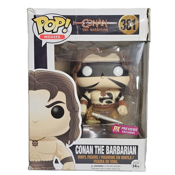 Funko Other - Funko POP! Conan the Barbarian Masked #381 PX Previews Exclusive DAMAGED BOX
